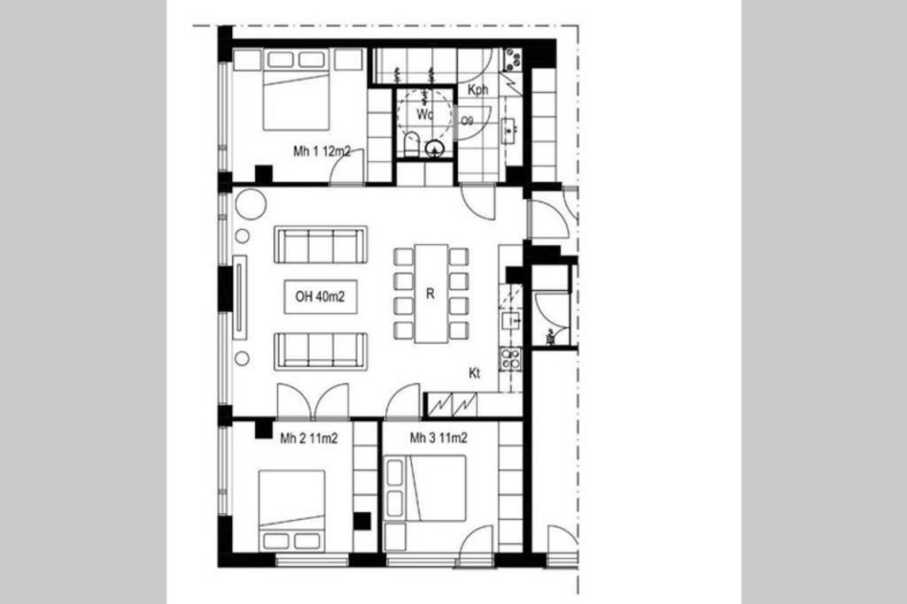 Sleek And Spacious 3 Bedroom Apartment In City Centre Гельсінкі Екстер'єр фото
